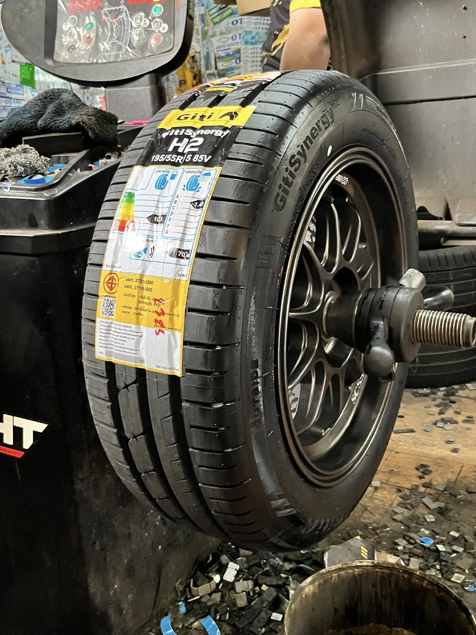 Mitsubishi_Attrage🚘เปลี่ยนยาง 🛞🐘#GITI_SynergyH2_195/55R15