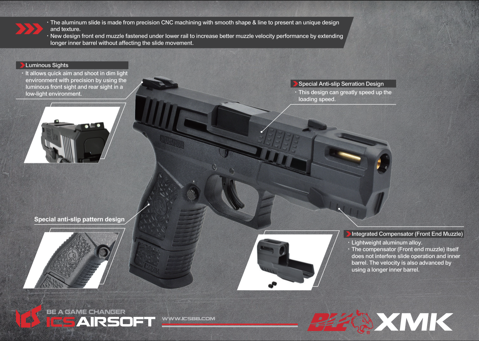 BLE-010-SB XMK GBB-BK