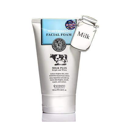 Scentio Milk Plus Whitening Q10 Facial Foam เซนทิโอ มิลค์พลัส ไวท์เทนนิ่ง เฟเชี่ยล โฟม