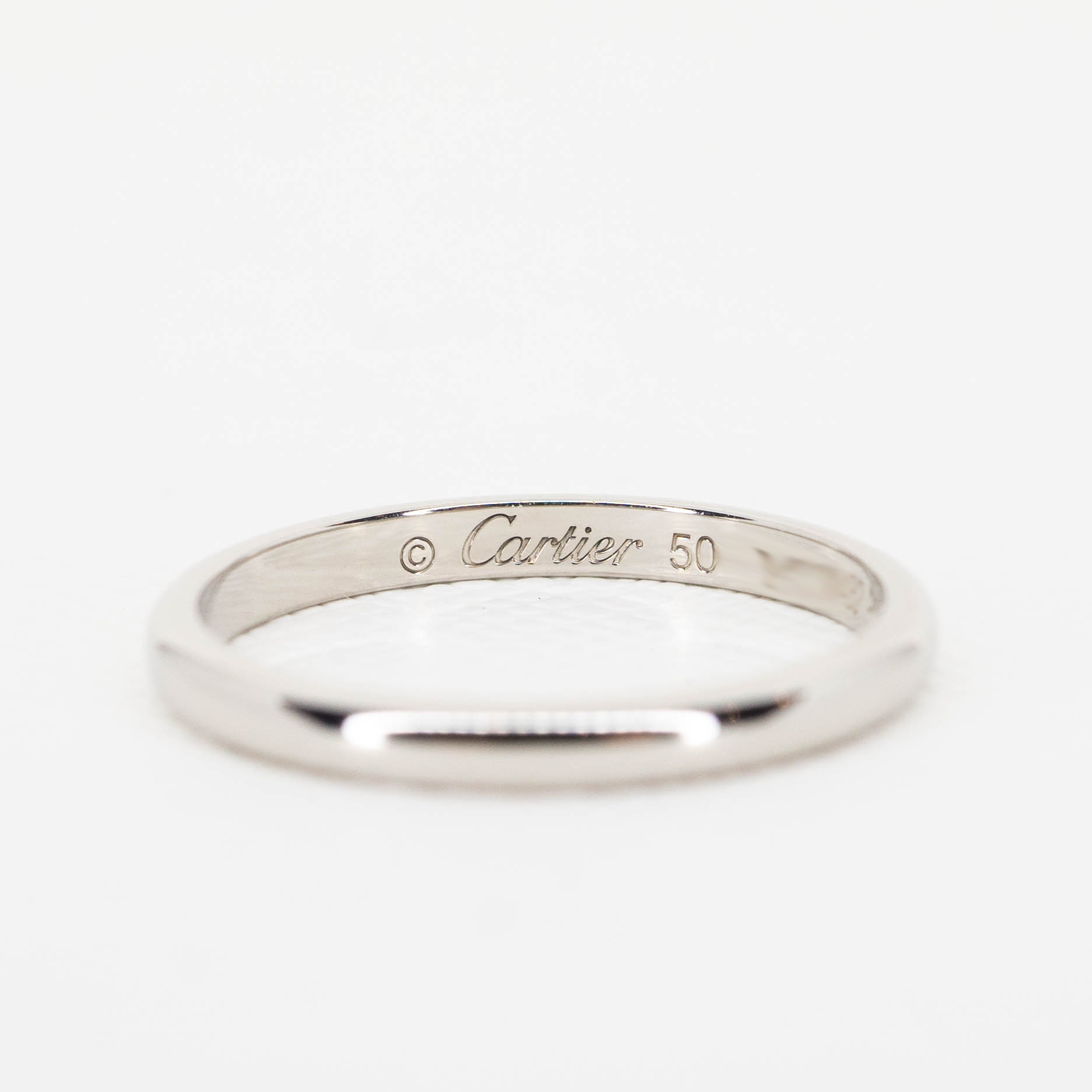 แหวน Cartier 1895 Band Platinum950 ไซส์ 50# (Used) +การ์ด