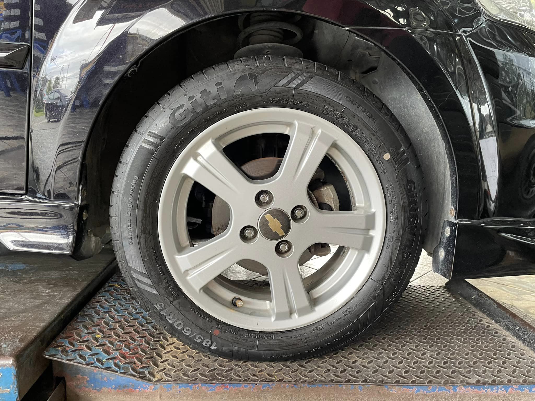 #Chevrolet_Aveo เปลี่ยนยางจีที GITI_SYNERGY_H2 185/60R15