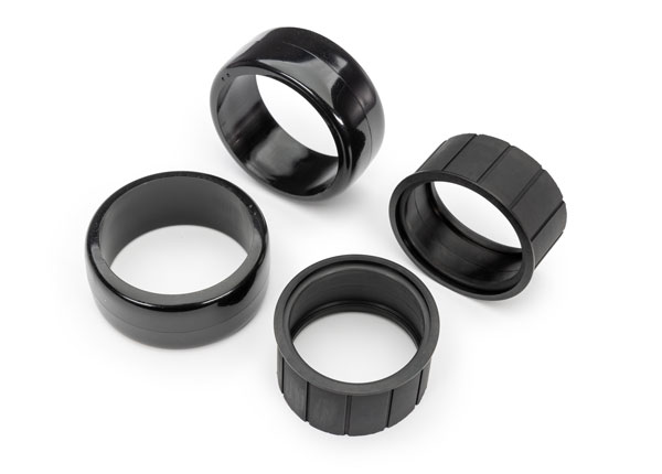 10580 Tires, 1.9" Drift (2 dots, soft, smooth surfaces)) (rear) (2)/ rubber inserts (2)