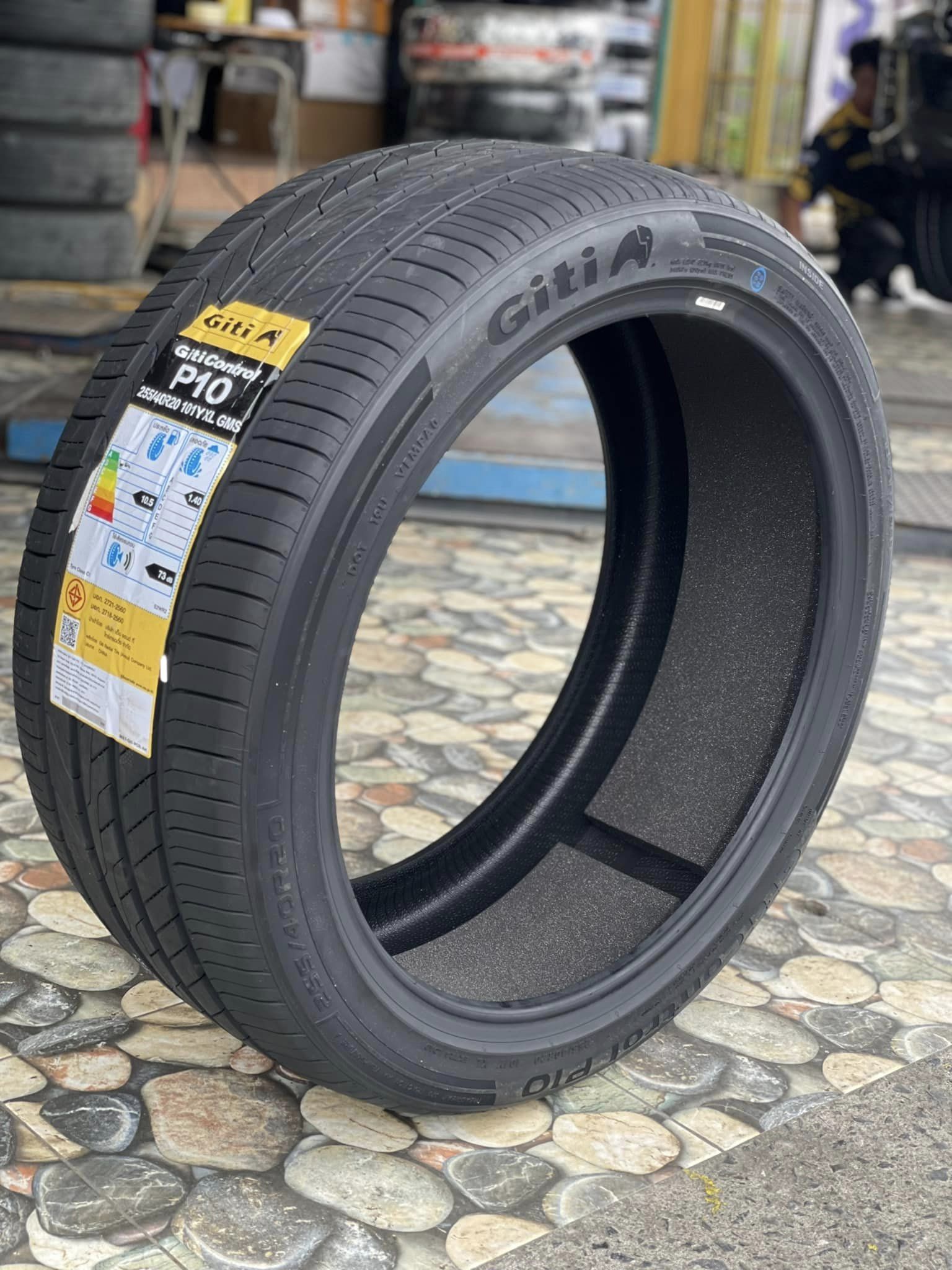 TESLA_MODEL Y เปลี่ยนยาง #รถไฟฟ้า100% #GITI_CONTROL P10 255/40R20 #ยางMagic Sound ยางฟองน้ำซับเสียง