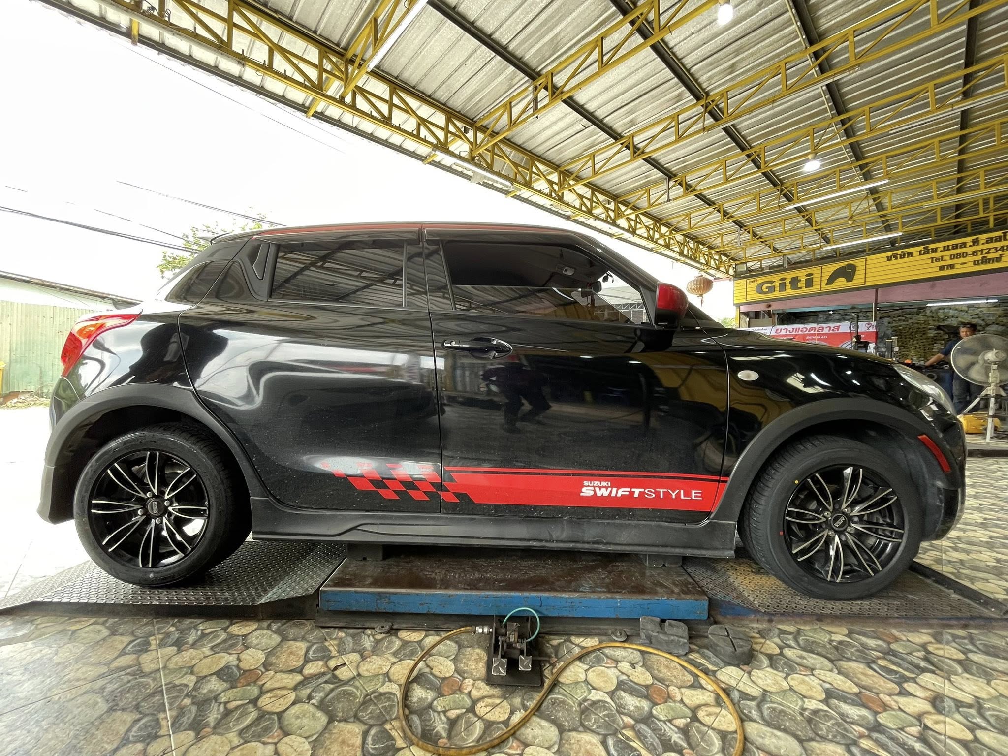 #SUZUKI_SWIFT 🚘เปลี่ยนยาง 🛞🐘#KINTO_SC901_195/55R15