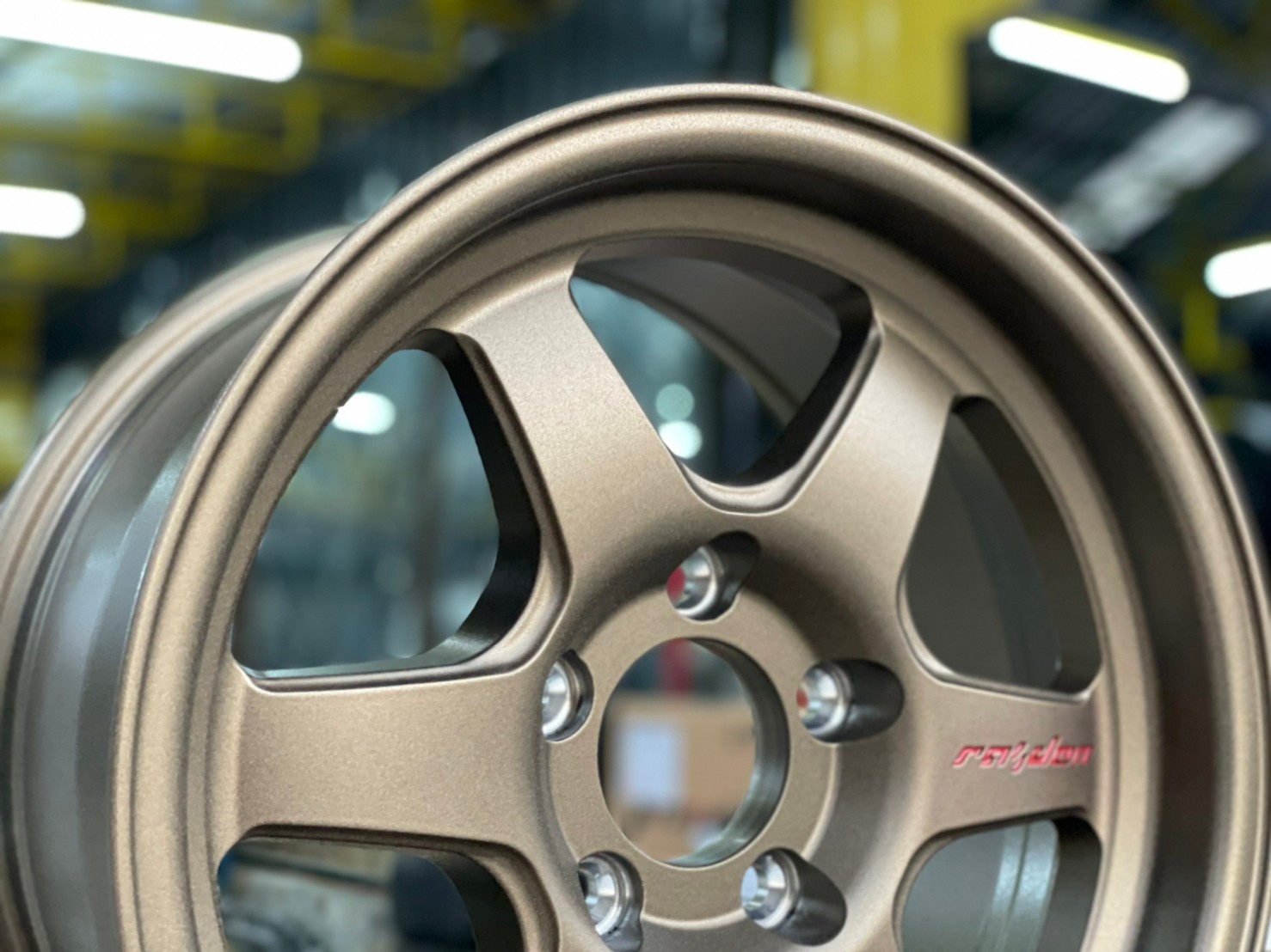 ล้อแม็กซ์ใหม่ ขอบ15 5H114.3 RAIDEN RD5 BY LENSO 15x7.5 ET20 สีทอง