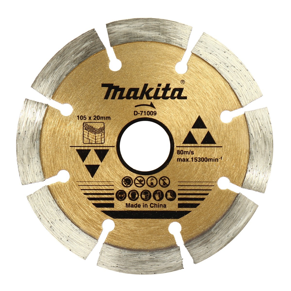 ใบตัดเพชร 4" แห้ง-คอนกรีต รุ่น D-71009 MAKITA