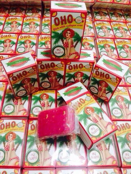 Oho Gluta White Collagen Soap สบู่ก้นขาว โอโห กลูต้า ไวท์ คอลลาเจน โชพ 100 กรัม