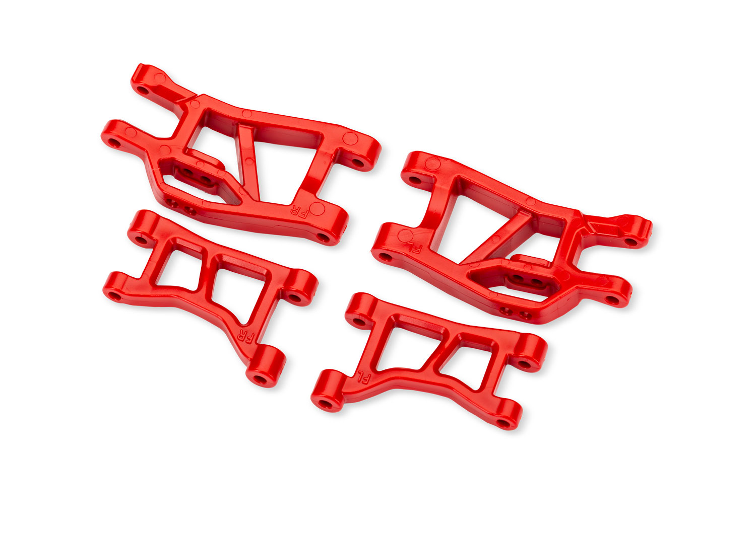 10831-RED Red Front Upper & Lower Suspension Arms (L&R)