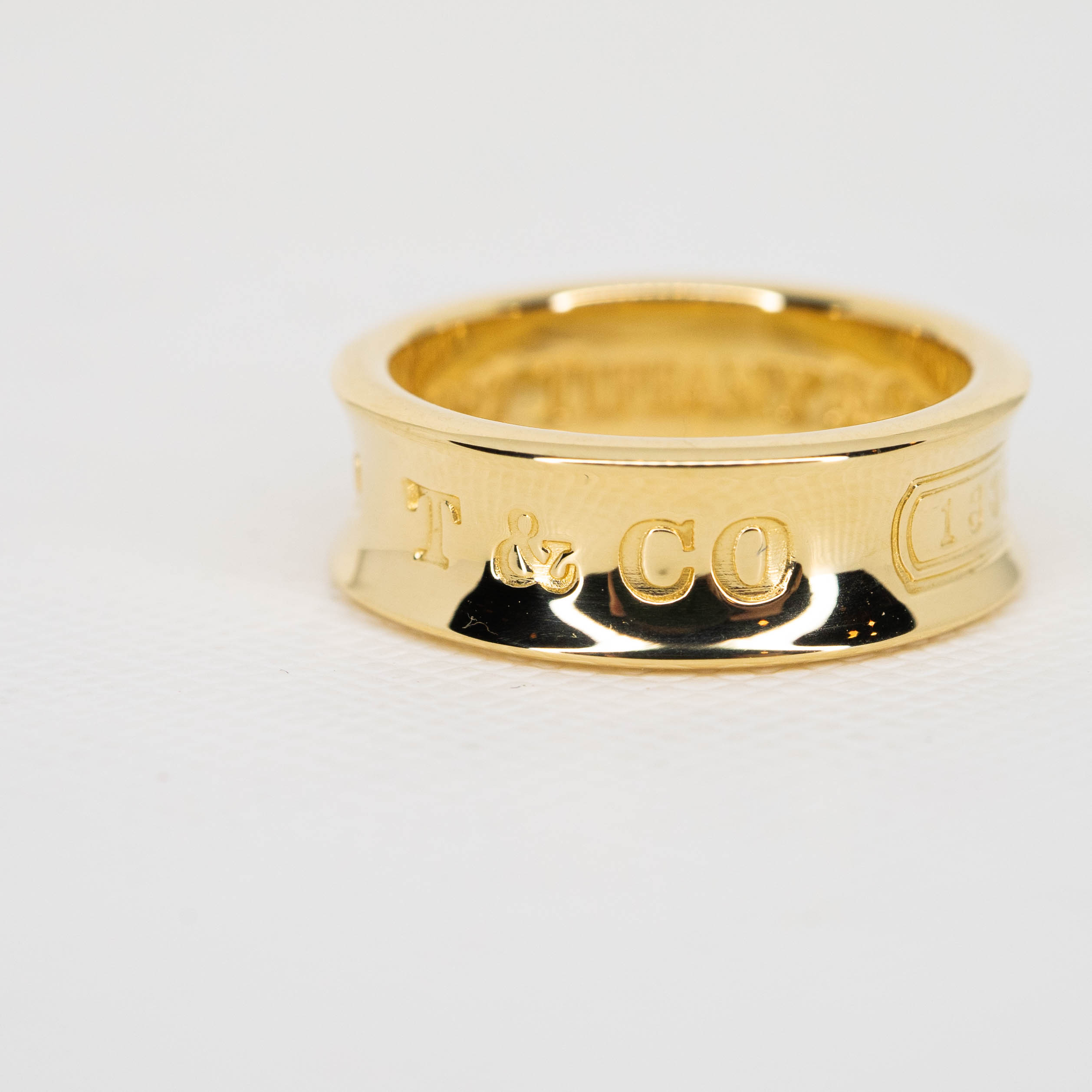 แหวน Tiffany & Co. 1837 Stamped Ring ทองคำ18K ไซส์ 50# (Used)