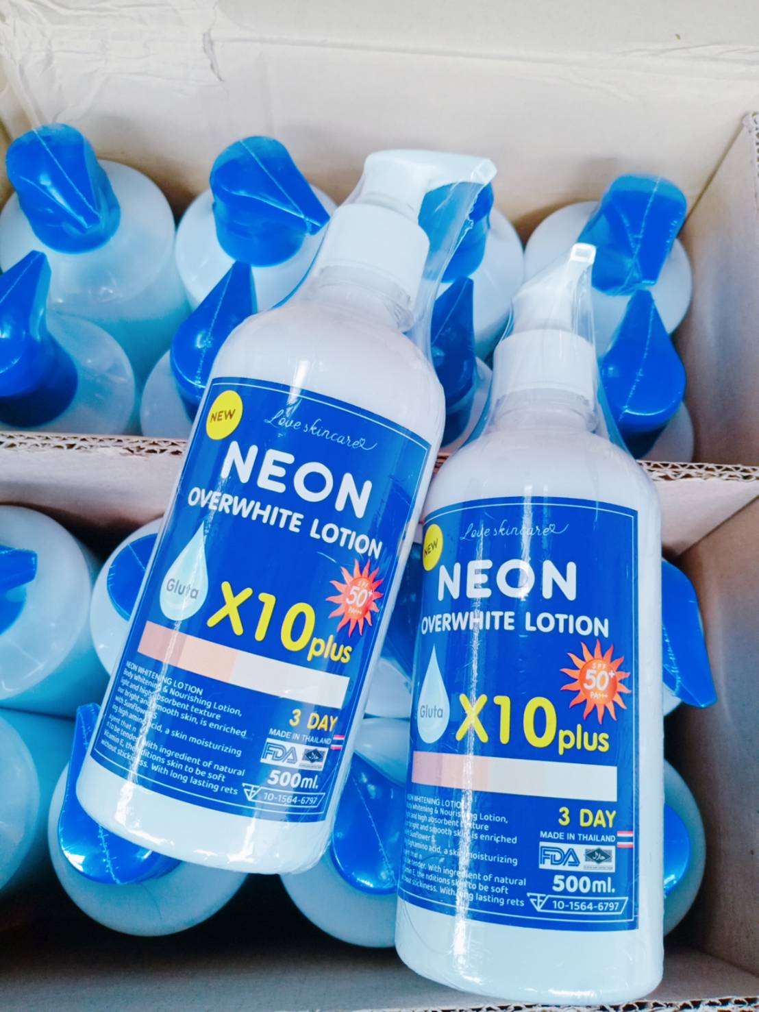 Neon lotion