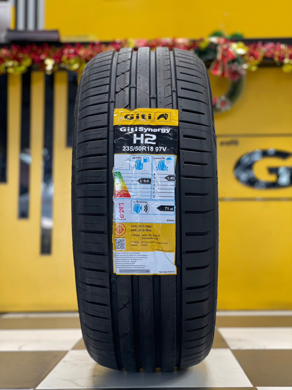 Giti Synergy H2 235/50R18 ยางใหม่ปี2023 ราคาโปรโมชั่นพิเศษ พร้อมติดตั้งฟรี
