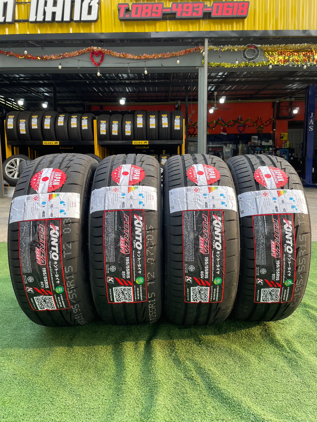 #ยางKINTO FORZA 001 Treadwear280 #195/55R15 ยางใหม่ 2023