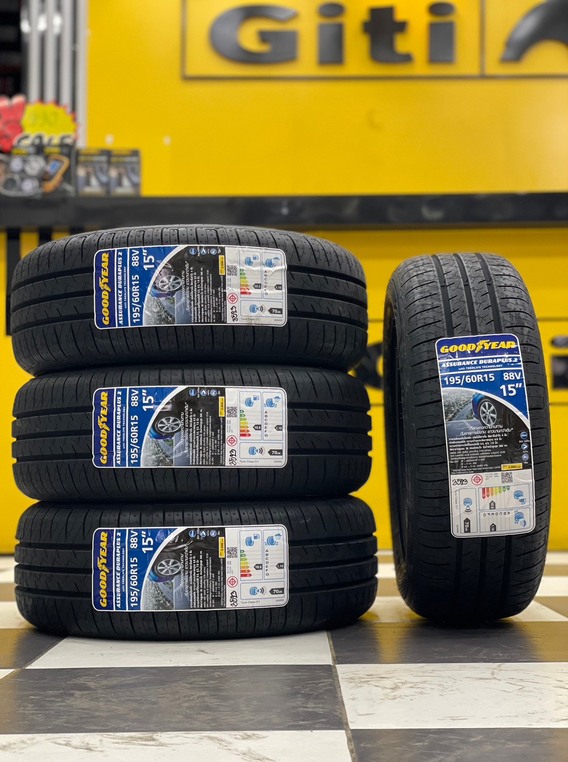 195/60R15 GOODYEAR รุ่น #ASSURANCE DURAPLUS 2 🔥 🔥🔥🔥