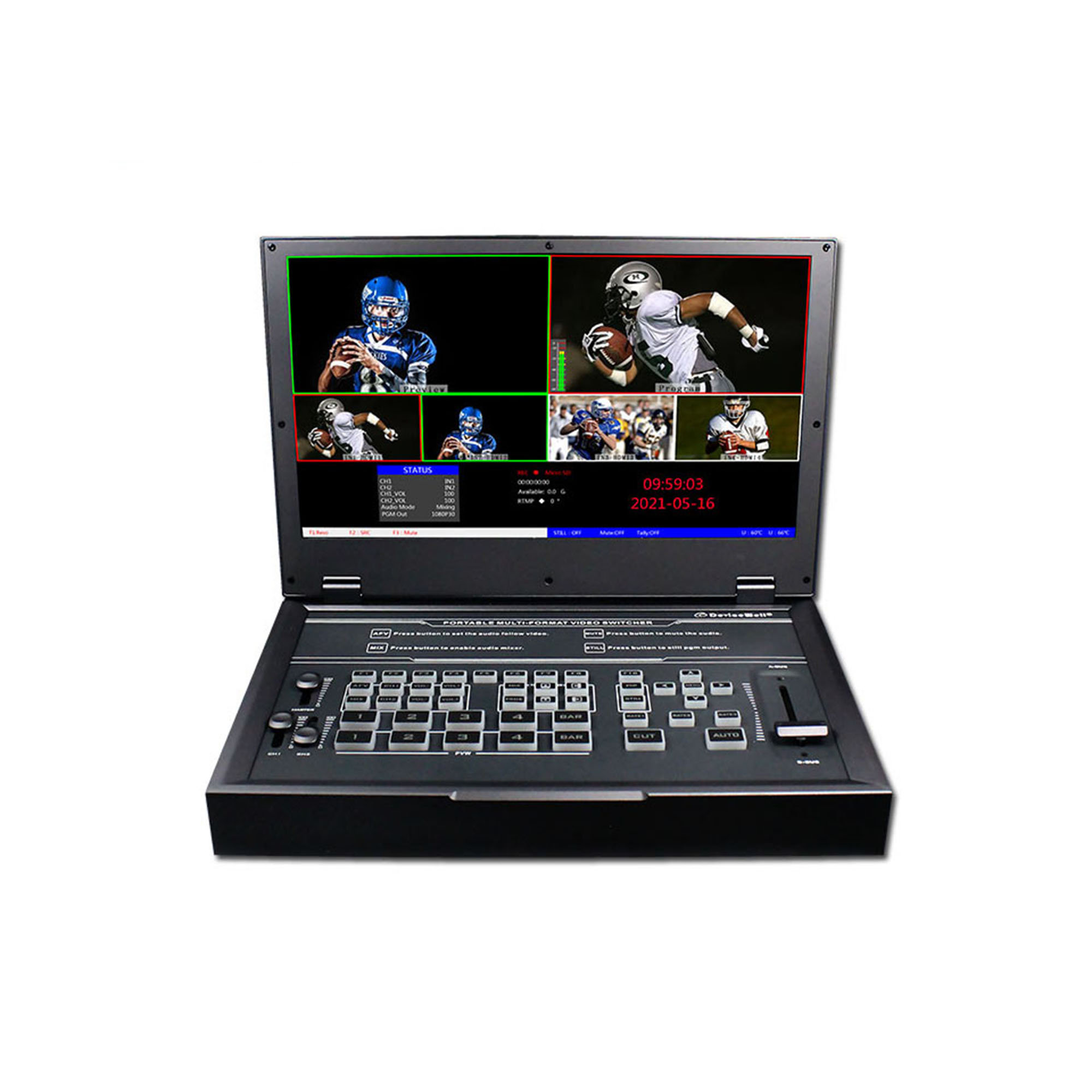 DeviceWell HDS9325 5-CH Portable HD Video Switcher