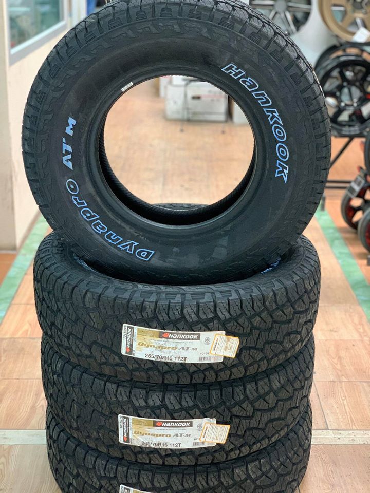 Hankook DynaproAT-M 265/70R16 ยางAll Terrain ตัวหนังสือสีขาว