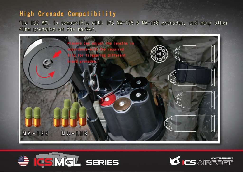 ICS-192 MGL L Retractable Stock (Metal Handguard) (สินค้าตัวโชว์)