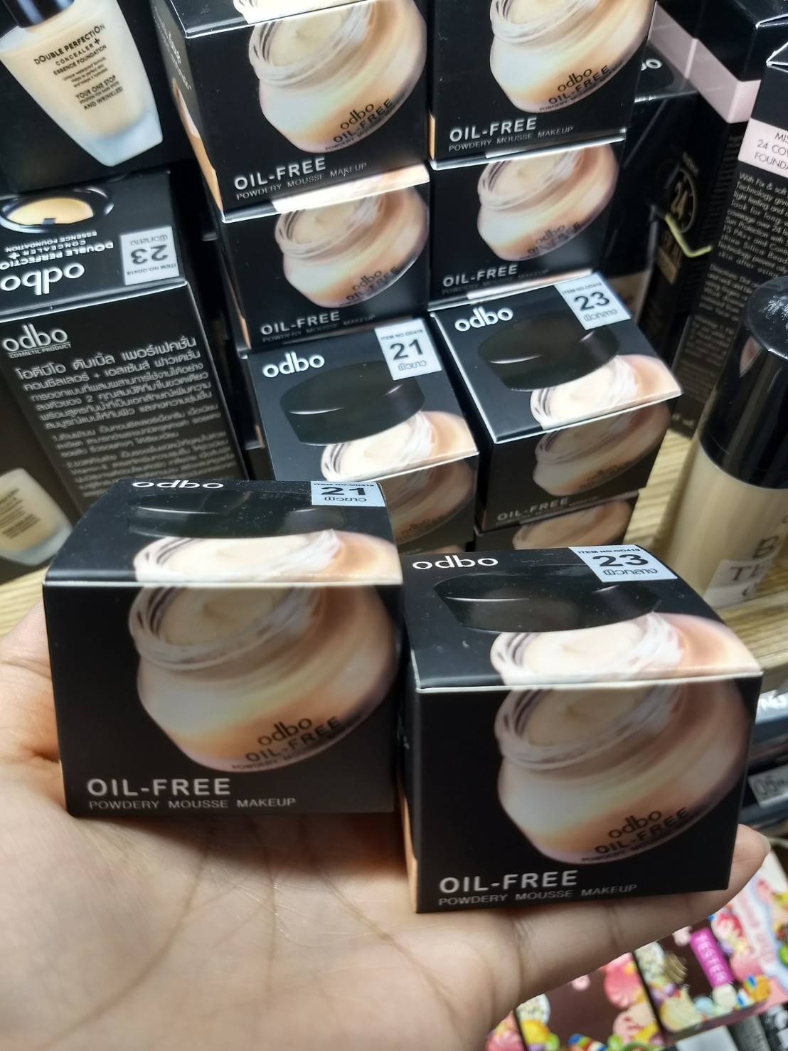 Odbo Oil Free Powdery Mousse Makeup โอดีบีโอ ออยล์ ฟรี พาวเดอร์รี่ มูส เมคอัพ รองพื้นเนื้อมูส