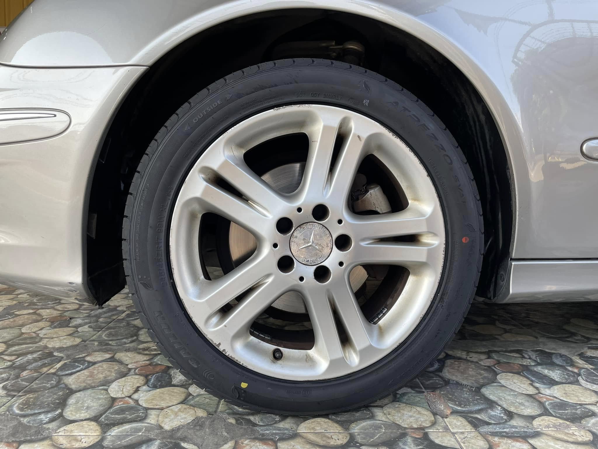 #BENZ_E230 🚘❤️💫 เปลี่ยนยาง 🛞🐘#SAILUN #SVA1 245/45R17