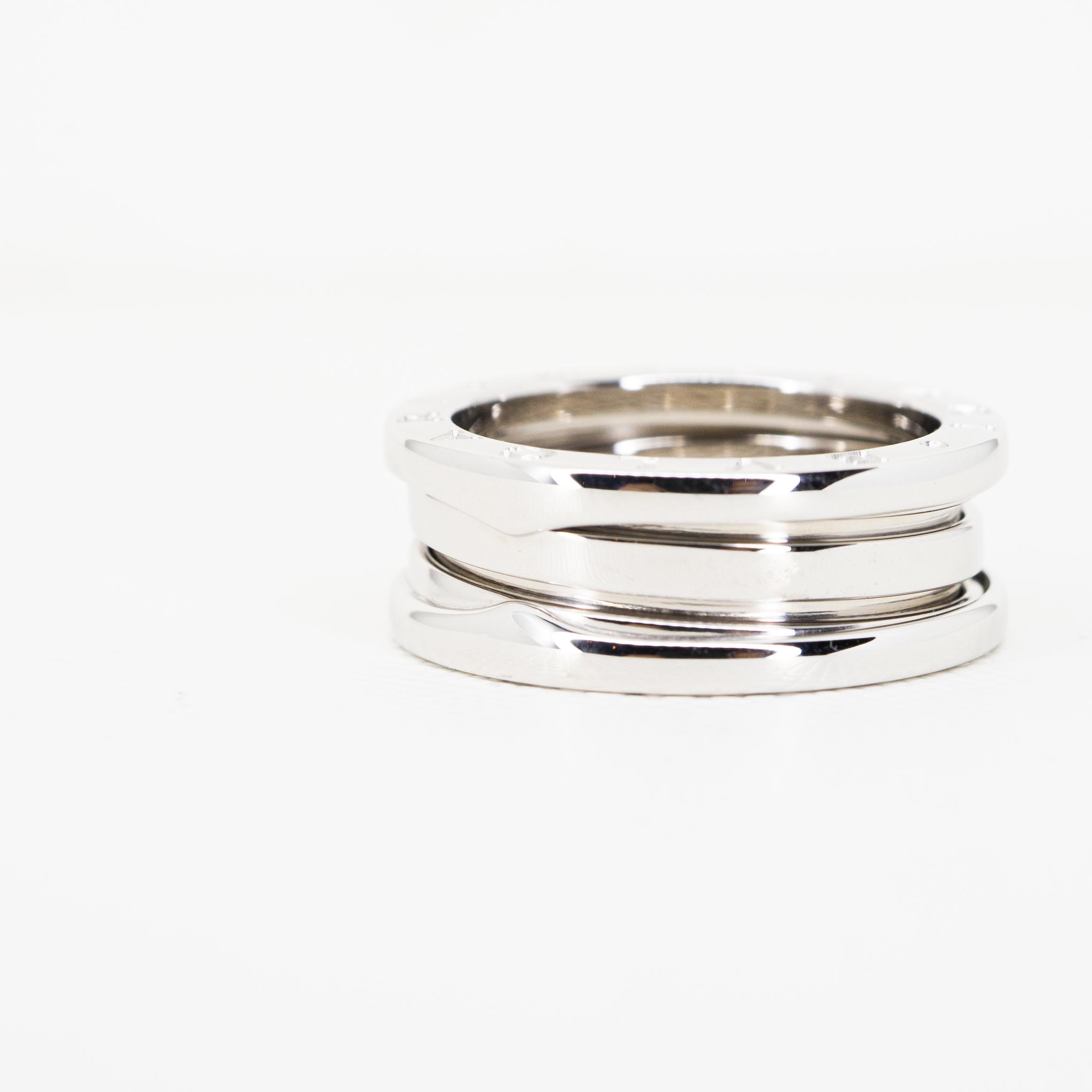 แหวน Bvlgari B.zero1 3band ทองขาว18K ไซส์ 54# (Used)