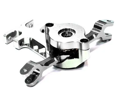INT-T4135SILVER Billet Machined Alloy Steering Bellcrank for Traxxas 1/10 E-Revo
