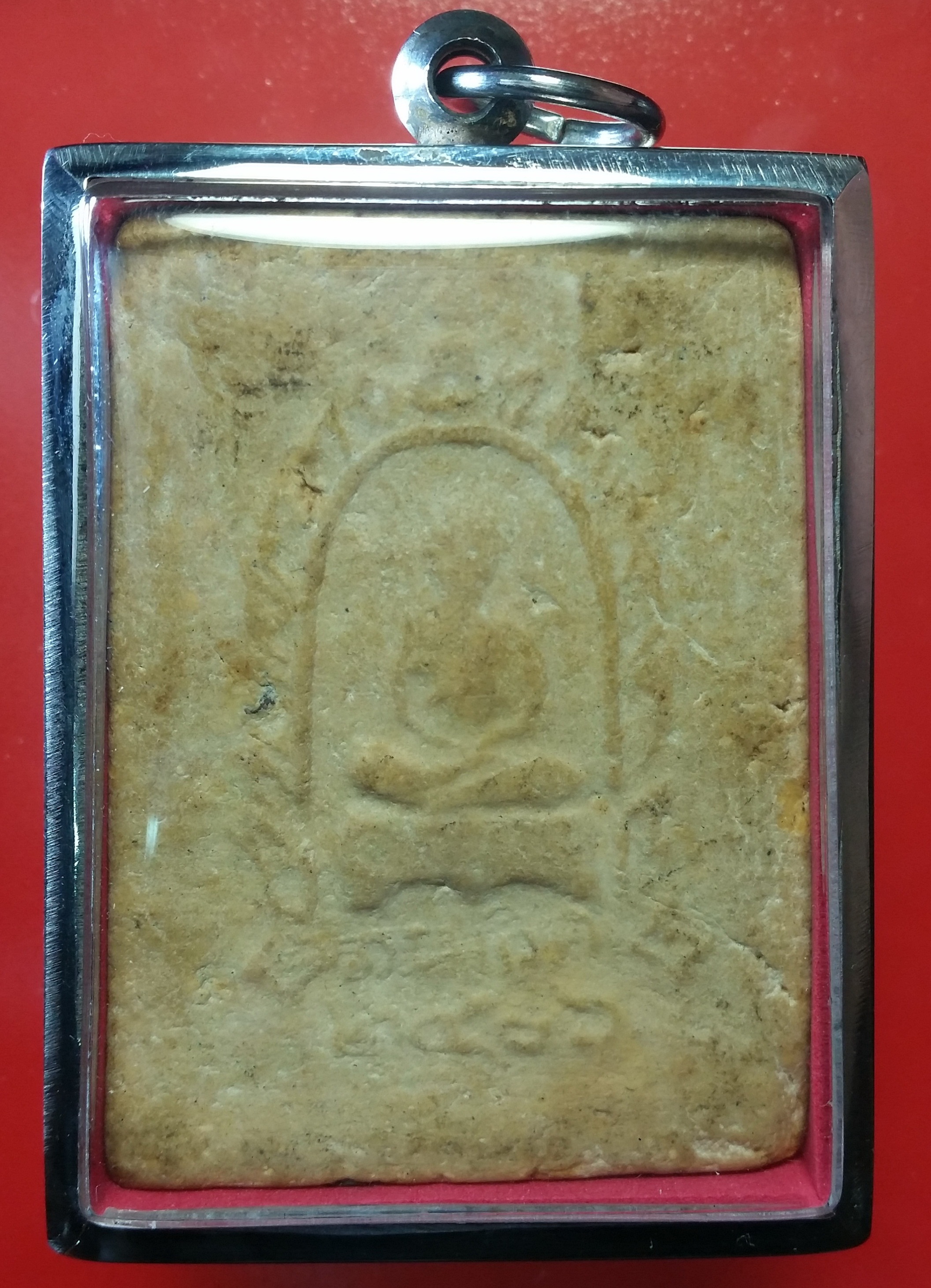 พระสมเด็จพิมพ์จัมโบ้ หลังรูปเหมือน หลวงปู่เทียน วัดโบสถ์