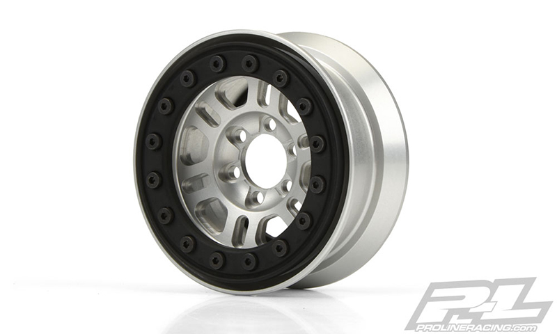 PRO-2764-00 Pro-Forge FaultLine 1.9" Aluminum/Black Bead-Loc 6 Lug Wheels for Rock Crawlers Front or Rear