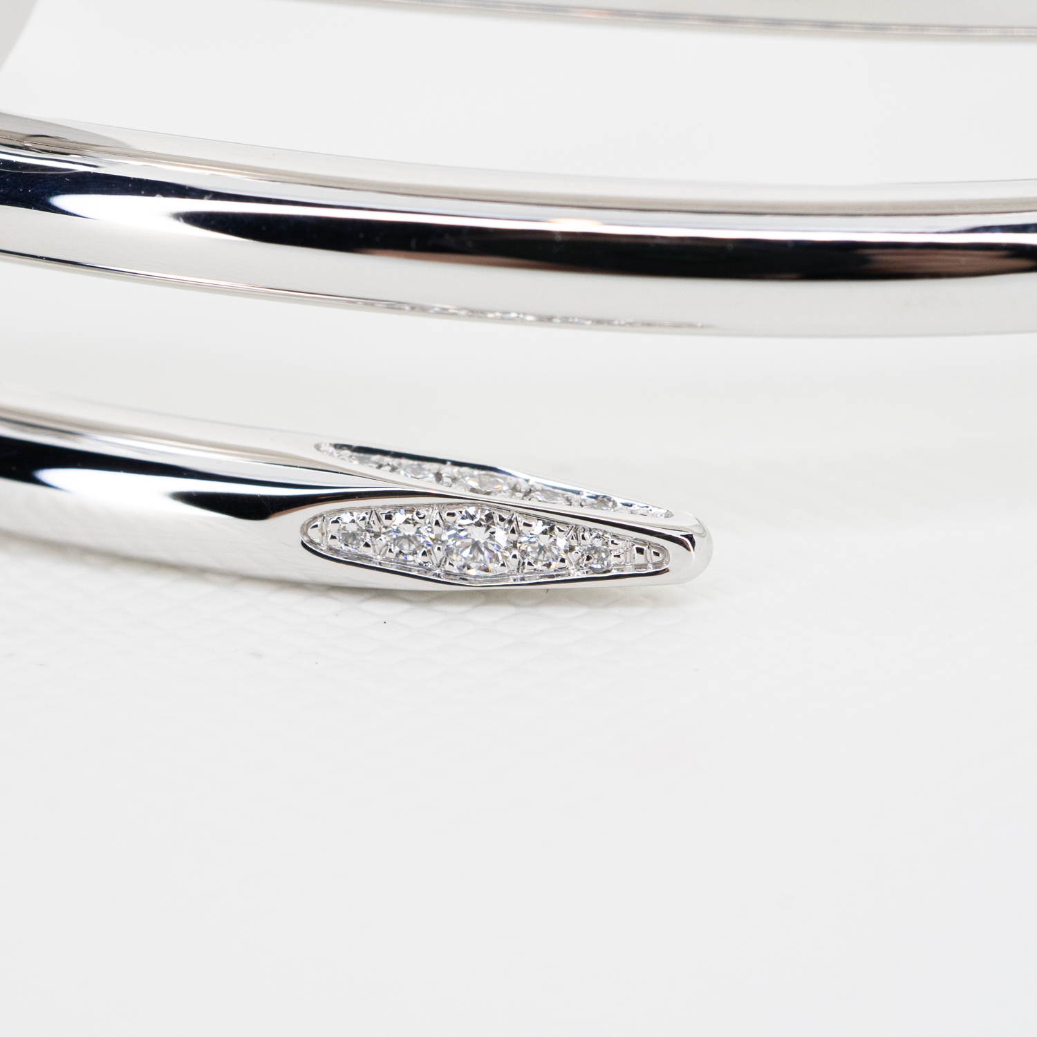 **Sold**กำไล Cartier Juste Un Clou Double Bracelet, Pave ทองขาว18K ไซส์16 (Used) +กล่องและการ์ด2021Shopไทย