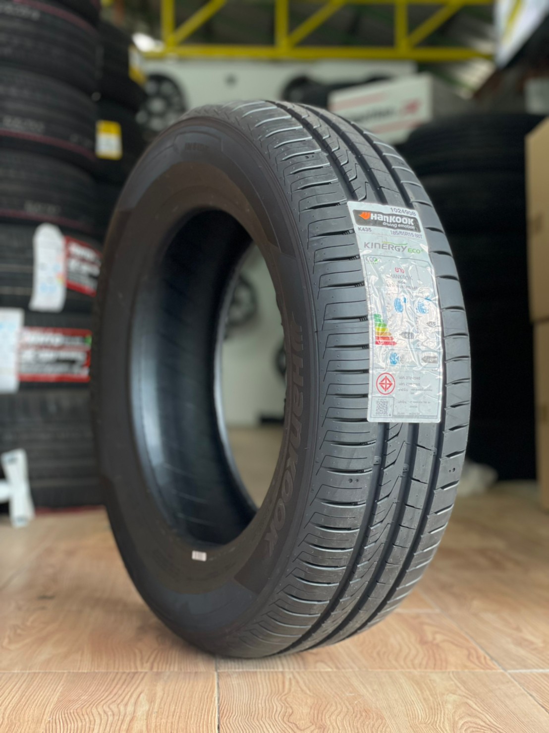 中古Hankook Kinergy Eco 2 185/65R15 タイヤ HANKOOK Kinergy Eco2 185/65R15 ยางใหม่ปี2021 - เอ็ม.แอล.ออ