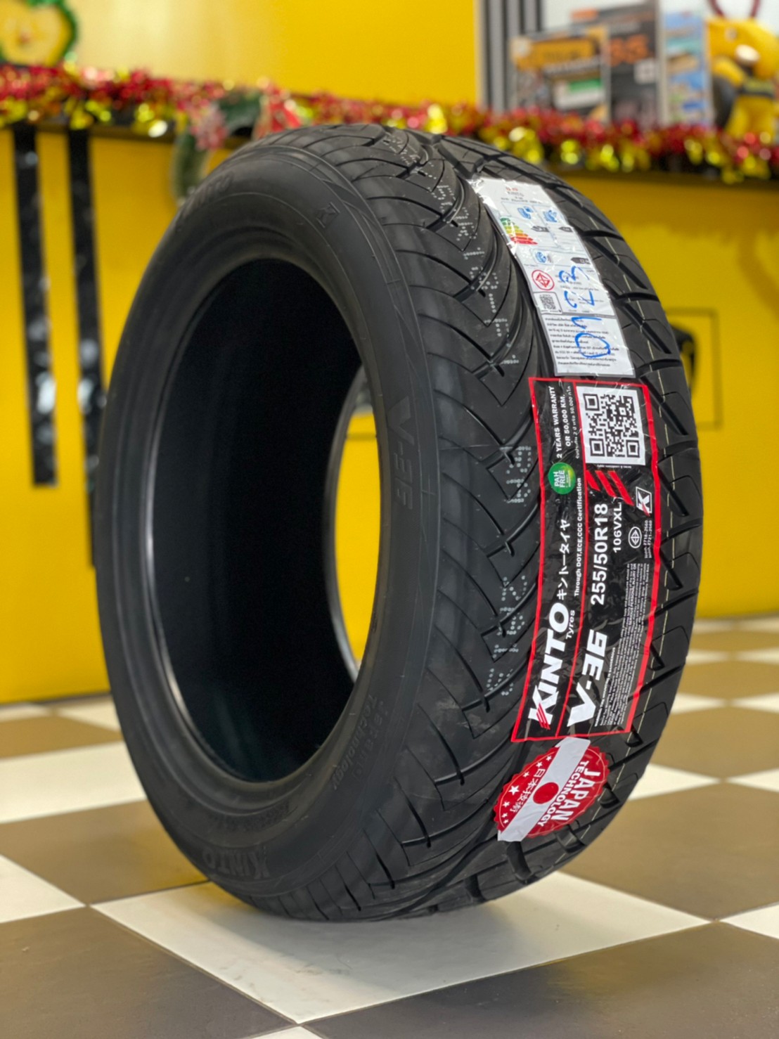 kinto v36 255/50R18 ยางใหม่ปี2023