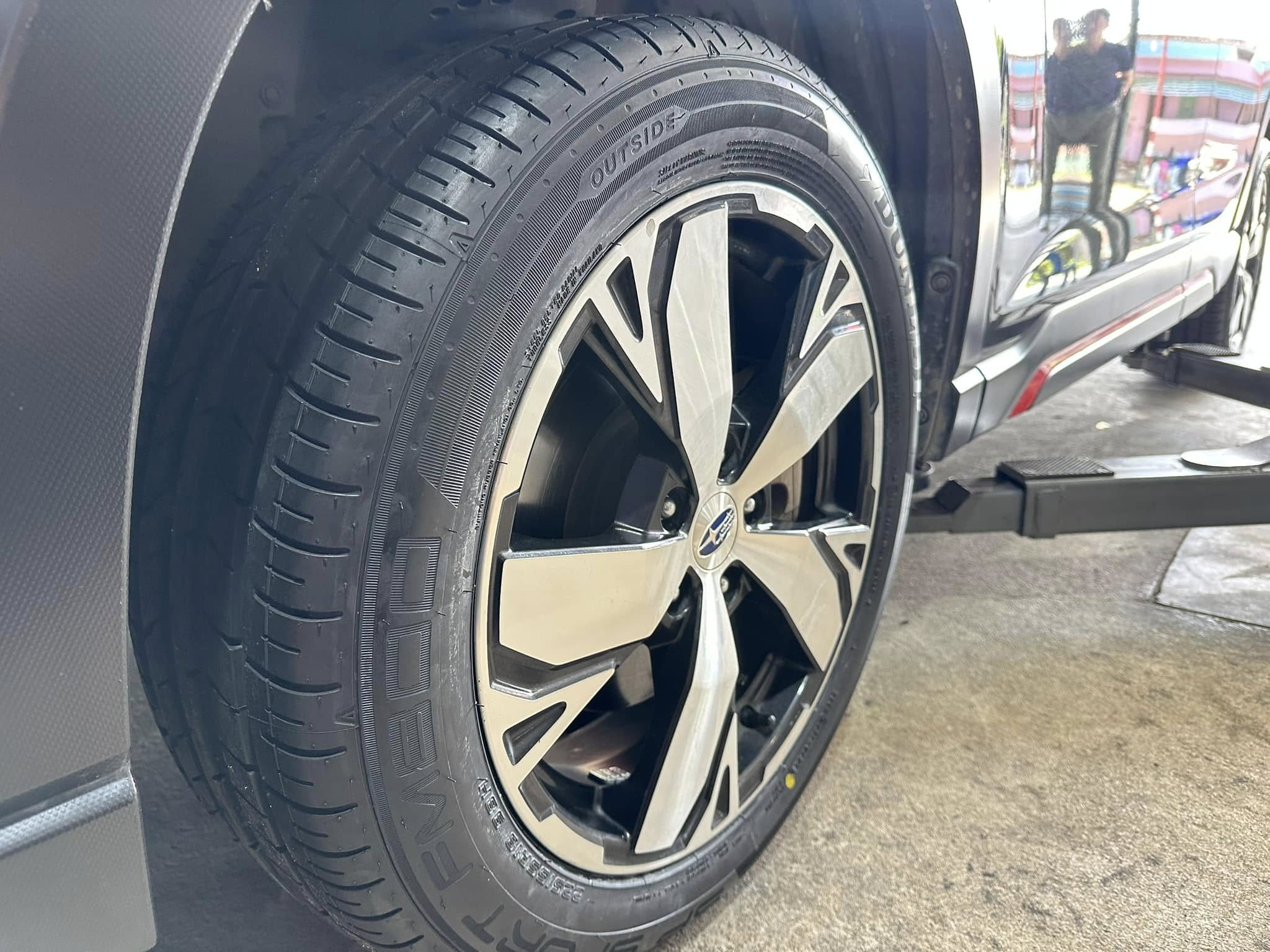 #SUBARU_FORESTER เปลี่ยนยาง ยางใหม่ DUNLOP SP SPORT FM800 225/55R18 ยางใหม่ปี2024 (โปรโมชั่นพิเศษ)