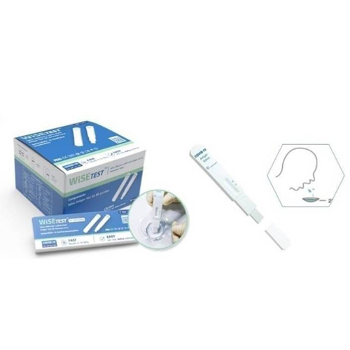 WiSETEST Saliva SAR-Cov-2 Antigen Test Kit (Nanocarbon Assay) ชุด RT ATK แบบใช้น้ำลาย