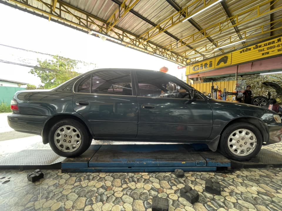 🚘 #TOYOTA_COROLLA เปลี่ยนยาง #OTANI #EK1000 185/65R14🔥 🔥🔥 #บริการตั้งศูนย์❤️