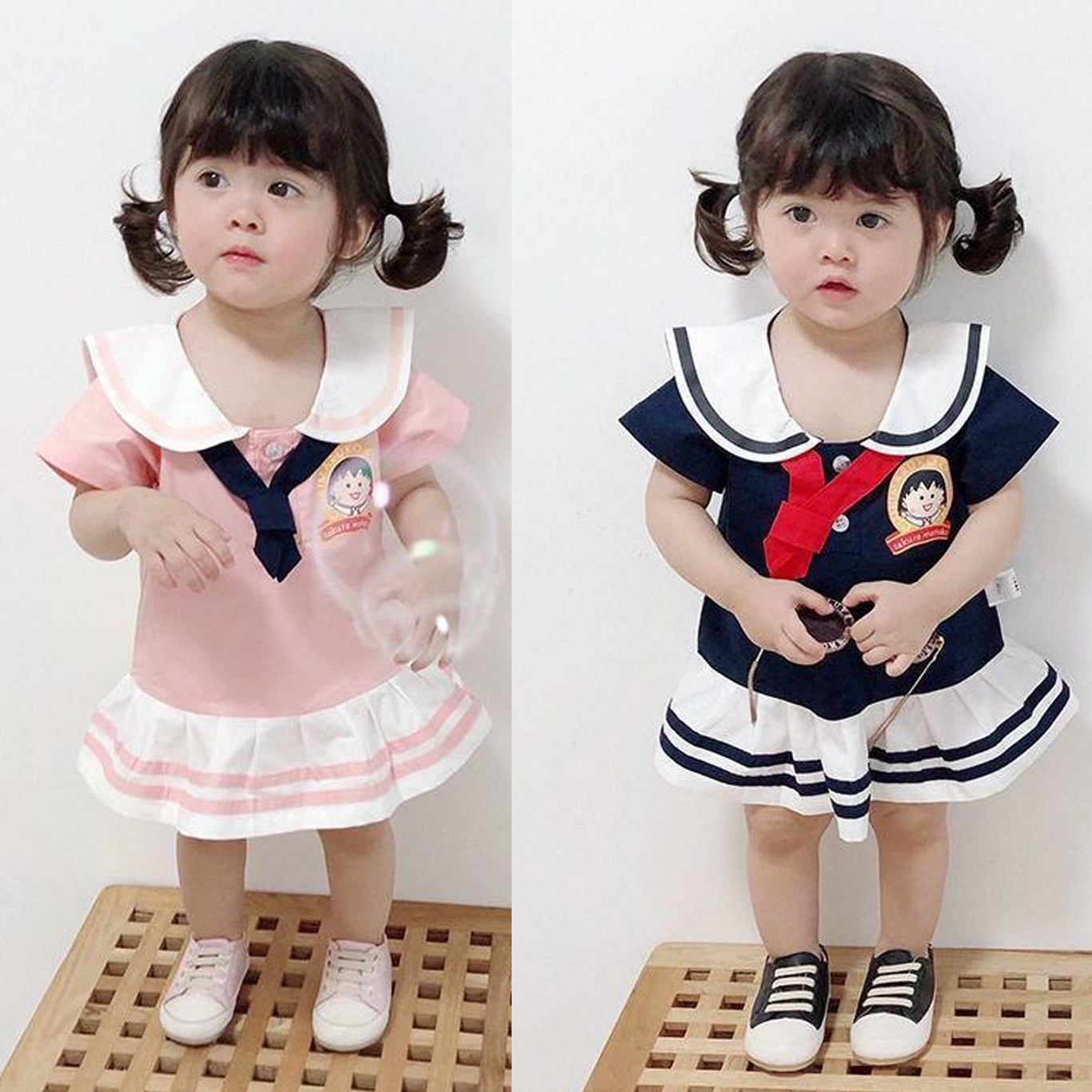 ชุดเดรสกระโปรงเด็ก Kesorn Shop สไตล์วิทยาลัย oneprice ผ้าฝ้ายนุ่มใส่สบาย สำหรับน้อง 6 เดือนถึง 2 ปี ชุดเดรสเด็กผู้หญิง เสื้อผ้าเด็กผู้หญิง ชุดเด็กผู้หญิง ชุดเซ็ท
