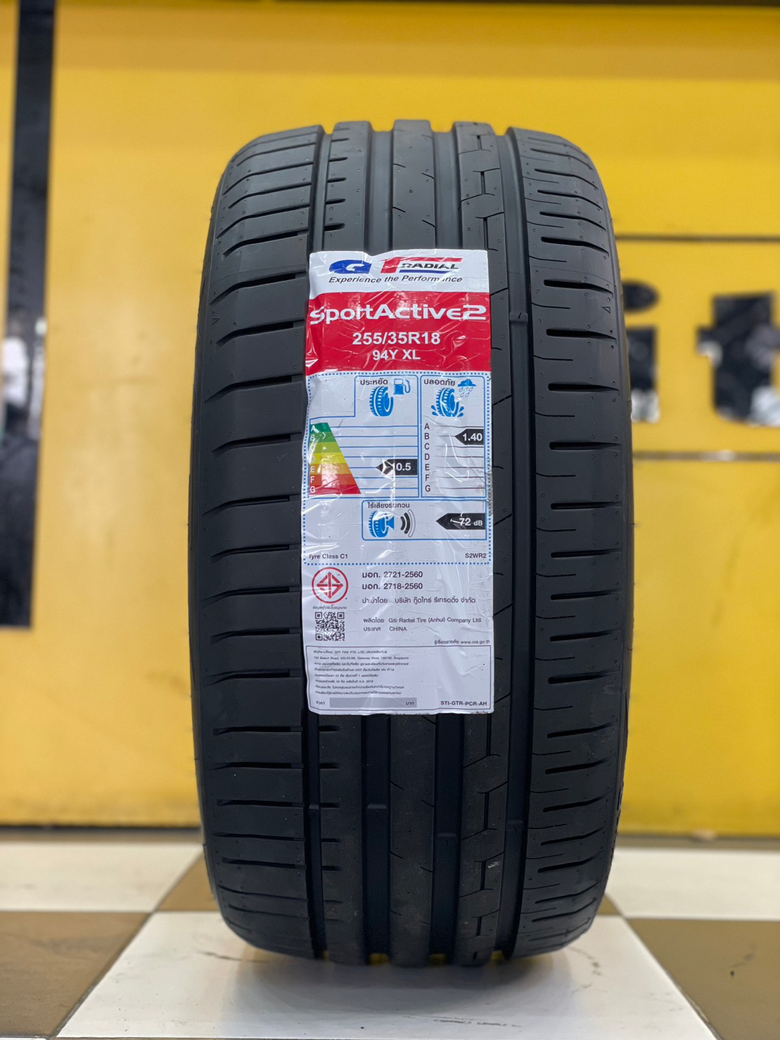 ยางใหม่GT Sport Active2 ขนาดยาง 255/35R18 ยางใหม่ปี2023