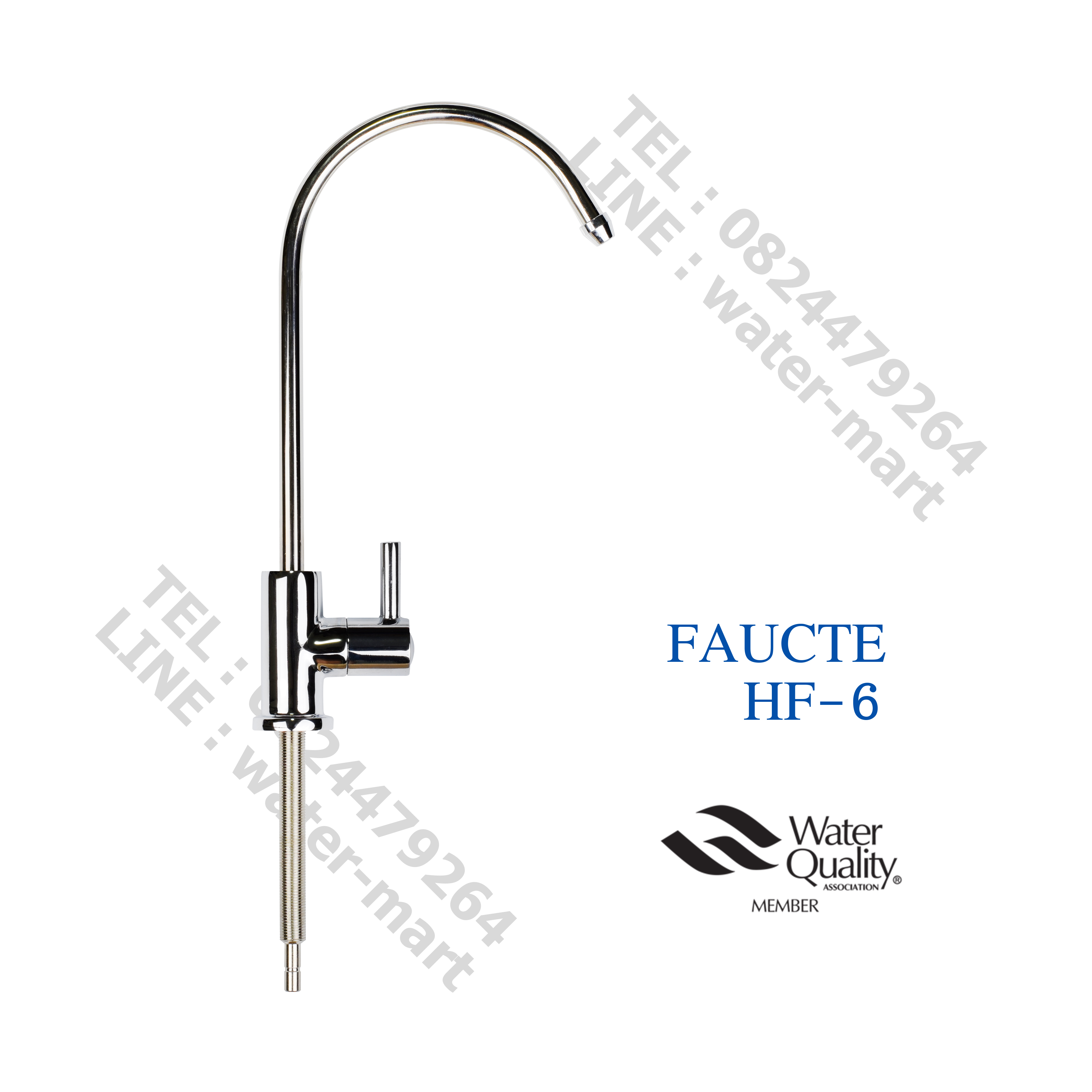 ก๊อกน้ำดื่มสเตนเลส FAUCTE HF-6, ก๊อกสำหรับเครื่องกรองน้ำ, Drinking Water Tap เกลียวฐานก็อกยาวพิเศษ