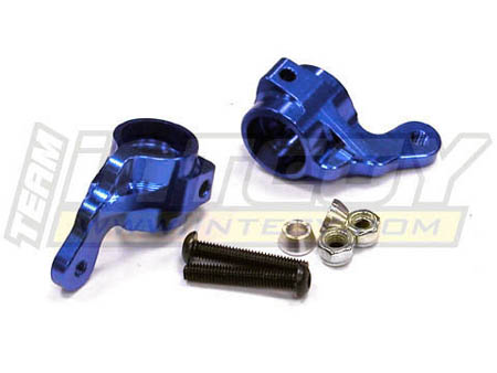 INT-T7942BLUE 09 Alloy Front Steering Block (2) for Traxxas 1/10 Electric Slash 2WD