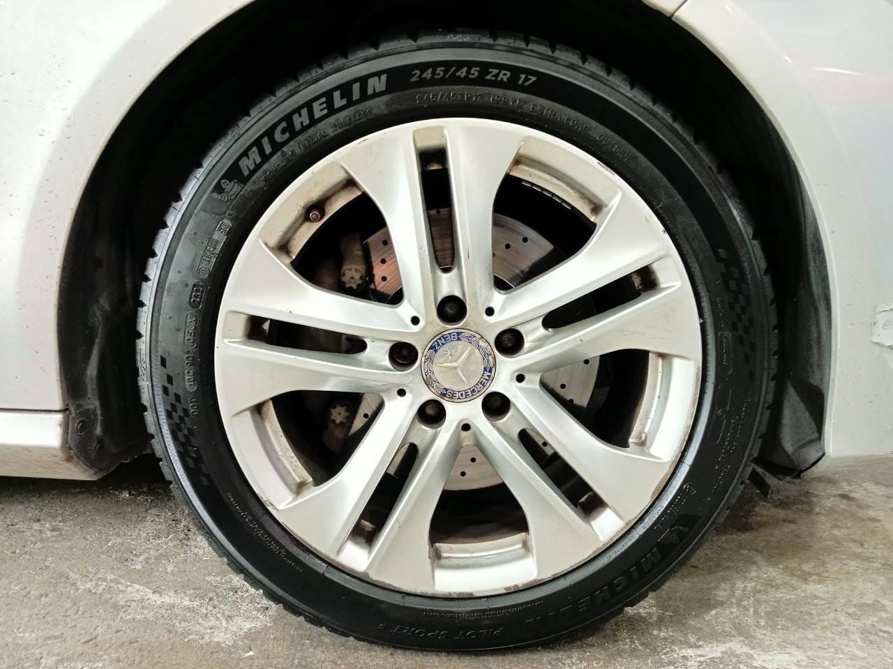 BENZ_E250 เปลี่ยนยาง🛞 #MICHELIN_PILOTSPORT5_245/45R17