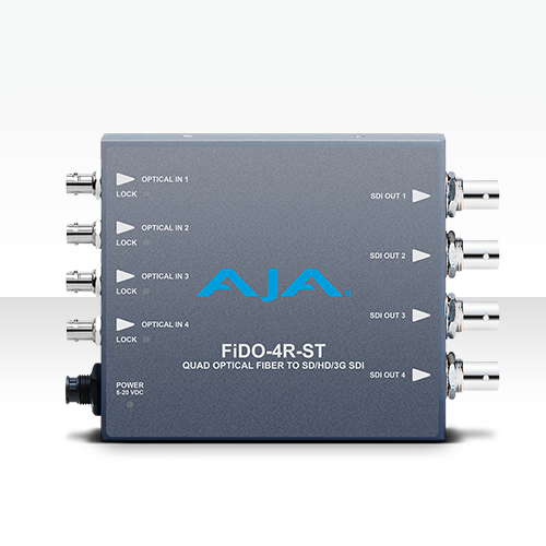 FiDO-4R-ST 4-Channel Single-Mode ST Fiber to 3G-SDI Receiver