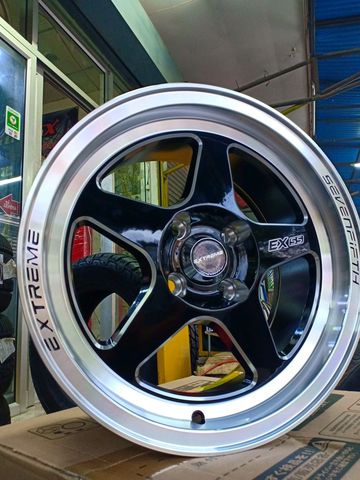 ล้อแม็กใหม่ขอบ15 Weld เซเว่นฟิฟ ขนาด4รู100 กว้าง7 ออฟ35