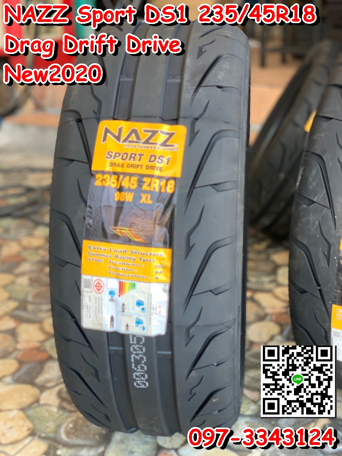 NAZZ 235/45ZR18 ยางซอฟลายซิ่ง ยางปี2020 เทรดเวย์180