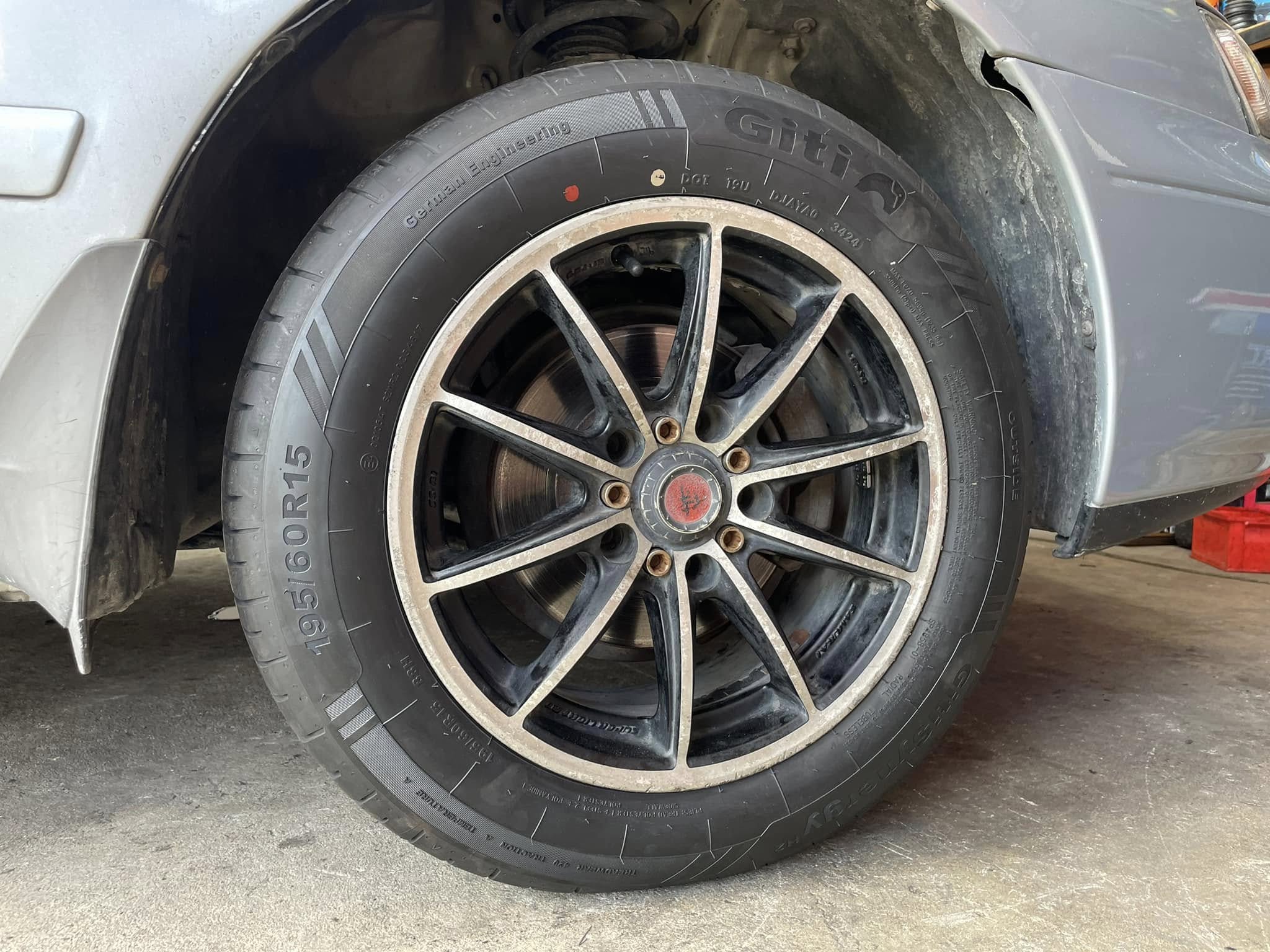 #TOYOTA_EXSIOR🛞 เปลี่ยนยาง #GITI_SynergyH2_195/60R15