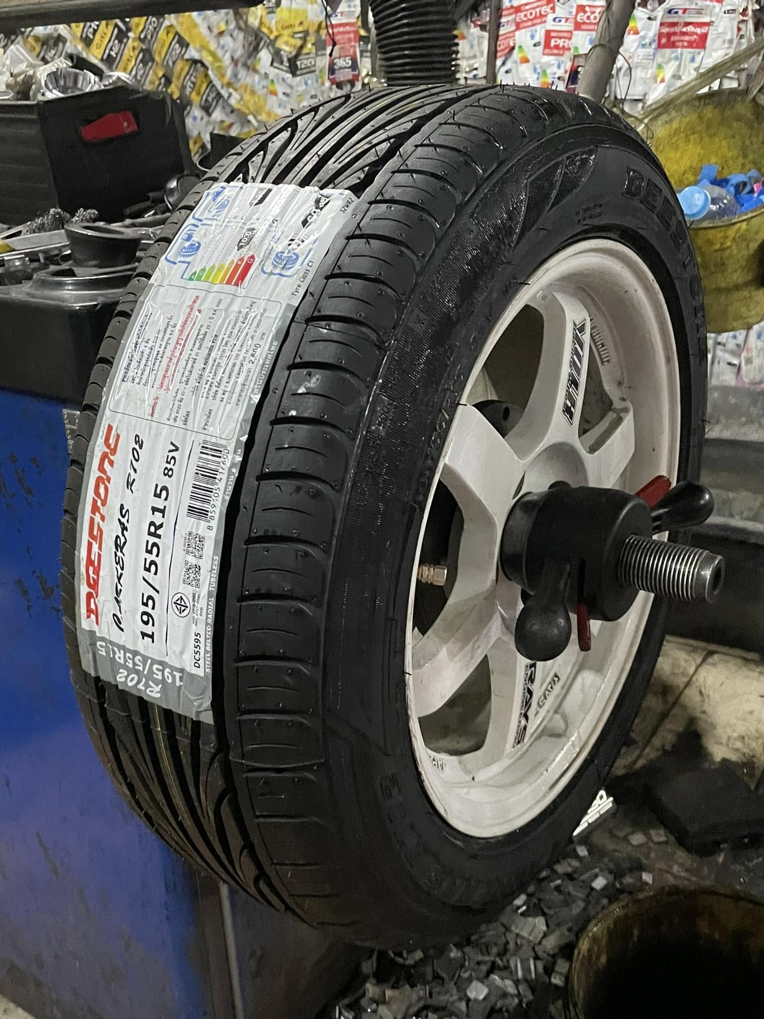 #HONDA_JAZZ เปลี่ยนยาง #DEESTONE_R702_195/55R15❤️