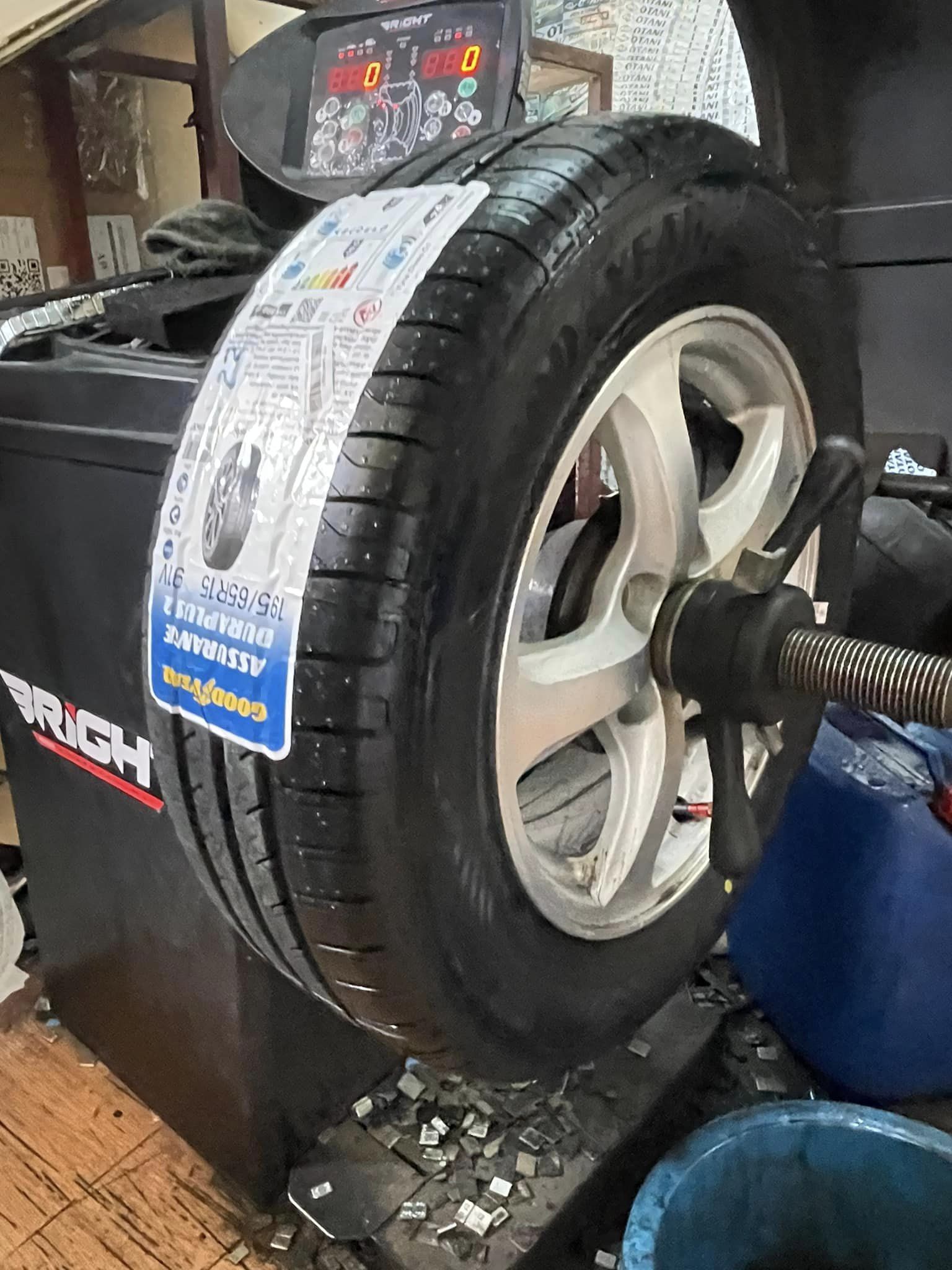 HONDA_CIVIC🚘 เปลี่ยนยาง 🛞🐘#GOODYEAR_DURAPLUS2_195/65R15