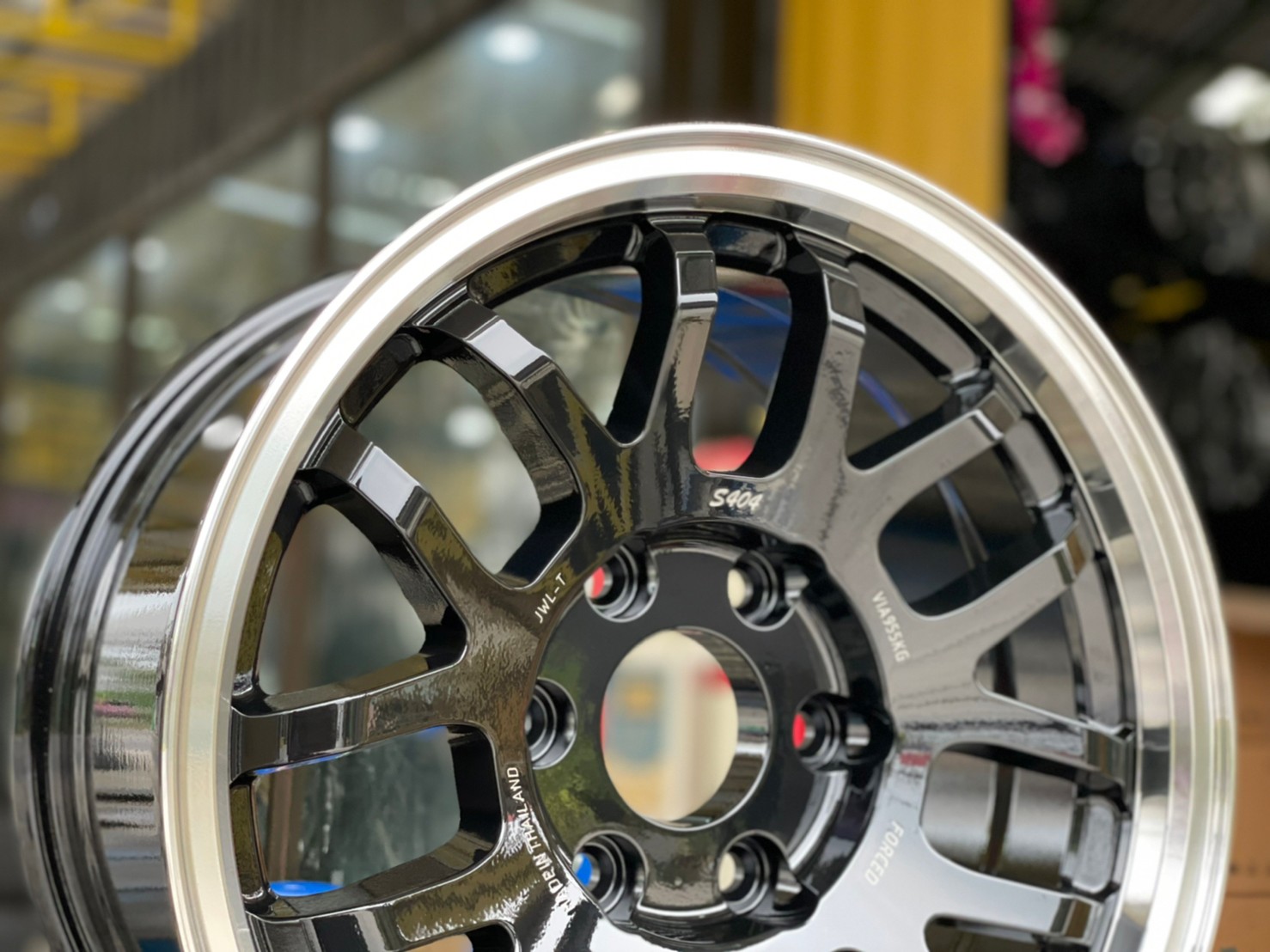 ล้อแม็กซ์ใหม่ขอบ16 SSW404 16x8 ET20 6x130 สีดำขอบเงา