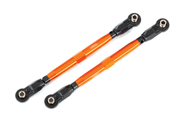 8997A Toe links, front (TUBES orange-anodized, 6061-T6 aluminum) (2) (for use with #8995 WideMaxx™ suspension kit)