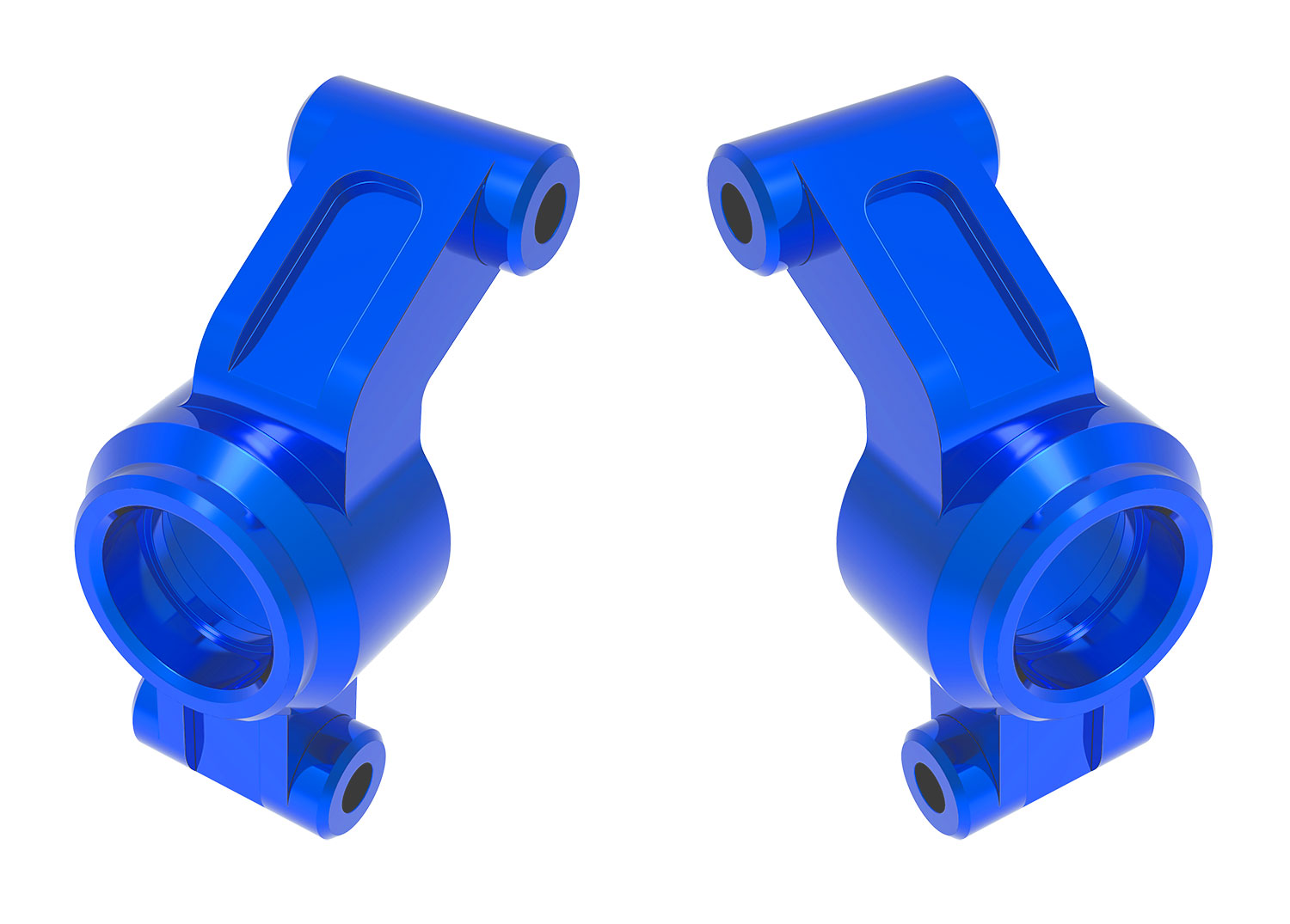 10751-BLUE Blue Aluminum Stub Axle Carriers (L&R)