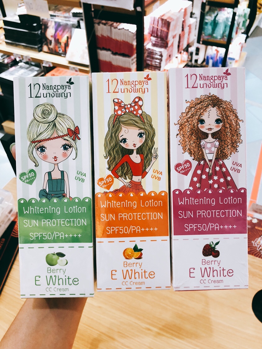 12 นางพญา Nangpaya whitening lotion sun protection spf 50/pa+++