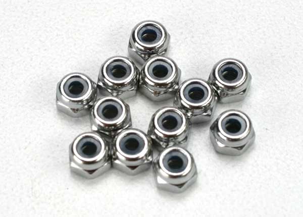 5158 Nuts, 2.5mm nylon locking (12)