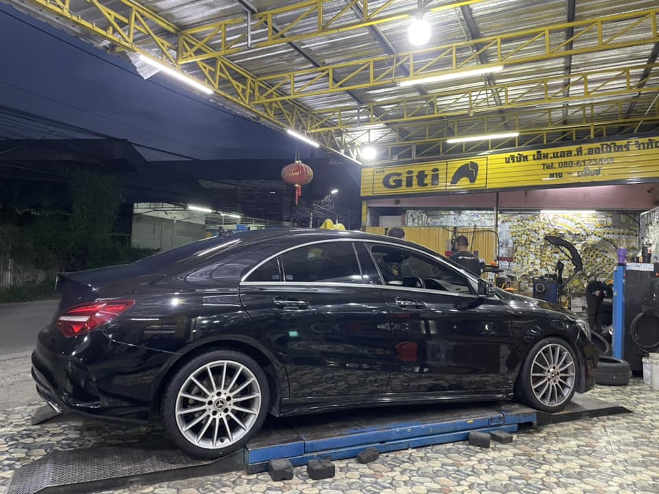 🛞❤️ #BENZ_CLA250 🚘 เปลี่ยนยาง 💫 🛞🐘#GIODRIDE_RP88_225/40R18
