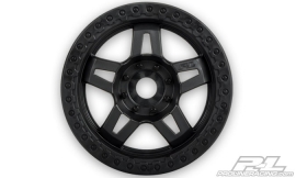 PRO-2722-03 Tech 5 3.8" (40 Series) Black Narrow (2.75" wide) Zero Offset 17mm Wheels